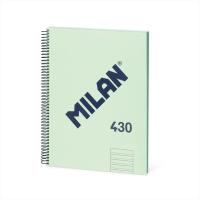 Opakowanie Zeszyt na spirali A4/80K 2linia zielony MILAN