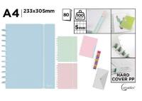 Opakowanie Zeszyt na spirali A4/80K kratka pastel MIX