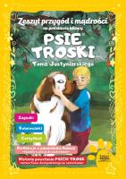 Zeszyt Przygód i mądrości na podstawie lektury PSIE TROSKI. Autor: Tom Justyniarski. SmakLiter.pl Okładka książki Zeszyt Przygód i mądrości na podstawie lektury PSIE TROSKI