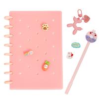 Opakowanie Zeszyt z wpinkami i akcesoriami pastel pink DPSG-011