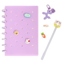Opakowanie Zeszyt z wpinkami i akcesoriami pastel purple DPSG-008