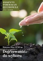 Okładka książki Zeszyty Formacji Duchowej nr 110 Dojrzewanie do...