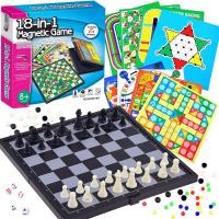 Zetaw gier planszowych 18w1 szachy. Wydawca: Trifox. SmakLiter.pl Opakowanie Zetaw gier planszowych 18w1 szachy