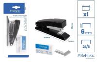Zszywacz + zszywki 24/6. Wydawca: BeBasic. SmakLiter.pl Opakowanie Zszywacz + zszywki 24/6