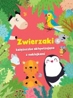 Okładka książki Zwierzaki - książeczka aktywizująca z naklejkami. Czerwona