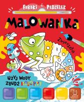 Zwierzęta. Farbki i pędzelek. Autor: Podgórska Anna. SmakLiter.pl Okładka książki Zwierzęta. Farbki i pędzelek