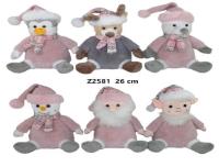 Opakowanie Zwierzęta świąteczne 26cm MIX